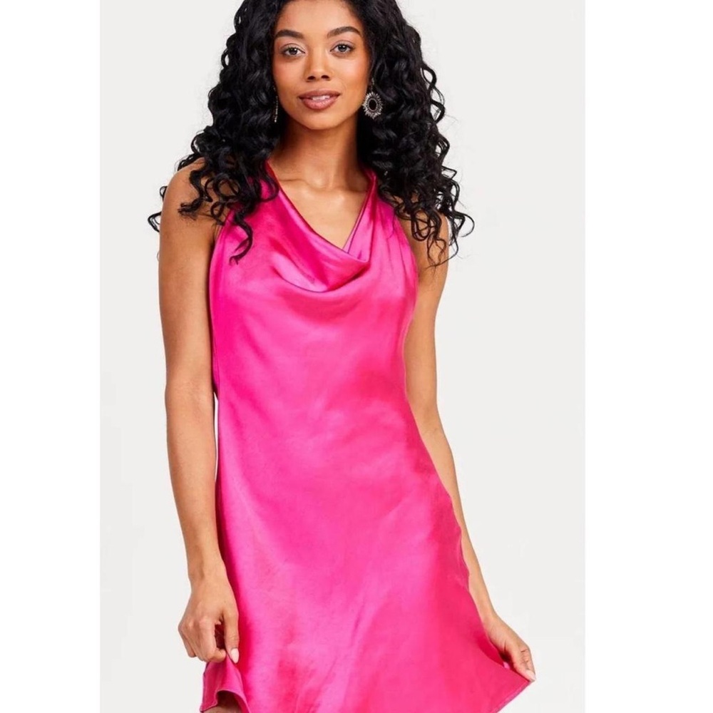SOLD OUT Altar’d State Daphne Cowl Neck Satin Dress